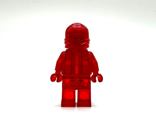 Monochrome Trans-Red Ninja Wrap Prototype Minifigure (VERY RARE)