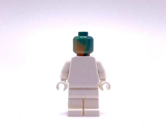 Green Marbled Minifigure Head